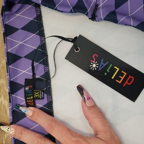 DELIAS 3X Purple Clueless Mini Skirt 💜 - Picture 2 of 4